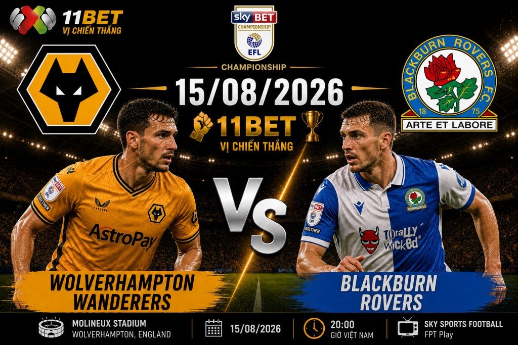 11BET Soi kèo bóng đá Wolves vs Blackburn 02h00 ngày 15/08 – Nhận định, dự đoán và phân tích